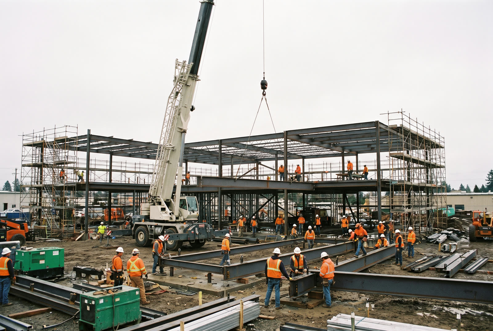 Commercial construction site under general contract in British Columbia